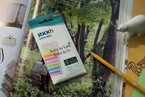 Paper Index Tabs, 9-Color Neon + Pastel Set