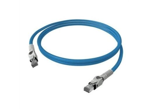 Easylan CP1OBMSMS0020 RJ45 Nätverkskabel, patchkabel CAT 6A S/FTP 2 m Blå 1 st