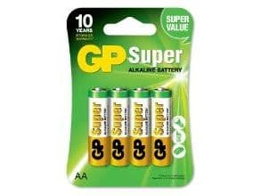 GP Super Alkaline AA-batteri 15A/LR6 4-pak