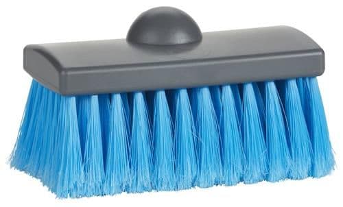 Borste med vattenstråle, Vikan, blå, PP, 15 cm, mjuk, slitsad