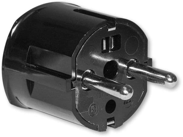 ABB Schuko-kontakt, 16 A, svart