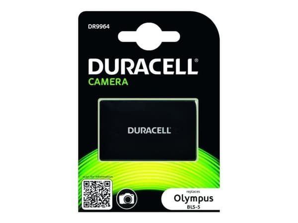 Duracell DR9964 - Batteri - Li-Ion - 1000 mAh - för Olympus PEN-F; OM-D E-M10; PEN E-P5, E-PL5, E-PL6, E-PL7, E-PL8, E-PM1, E-PM2; Stylus 1