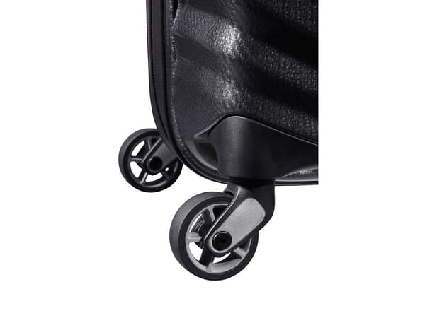 Samsonite Lite-Shock Spinner, resväska, Sort, Stor, polypropen (PP), 4 hjul, vridbara hjul