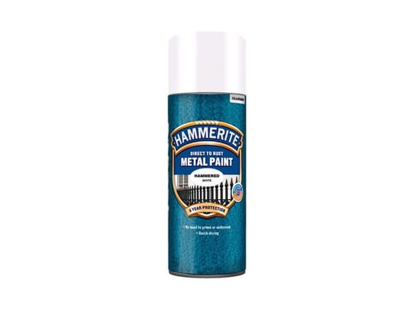 Hammerite glat-effekt spray - Eksklusiv afgift. Hvid 400ml
