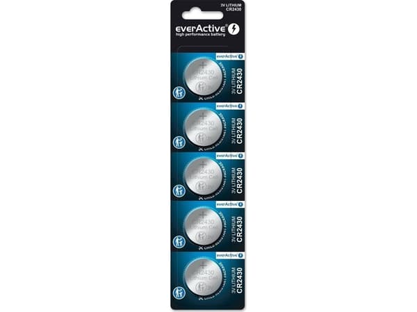 Everactive CR24305BL, Engangsbatteri, CR2430, Lithium, 3 V, 5 stykker, 10 år