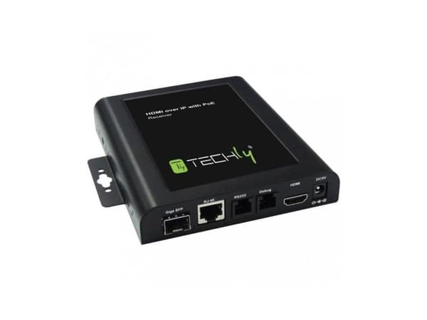 Techly IDATA EXTIP-VWR, 1920 x 1080 piksler, AV-mottaker, Sort, HDCP