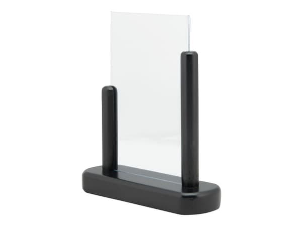 Securit® A6 display ramme i massivt sort træ