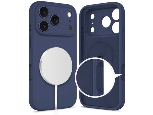 Tech-Protect silikon MagSafe-deksel for iPhone 17 Pro - navy blue
