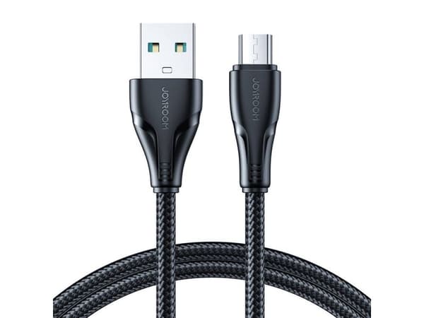 Micro USB-A - Surpass -kaapeli / 2 m / Joyroom S-UM018A11 (musta)