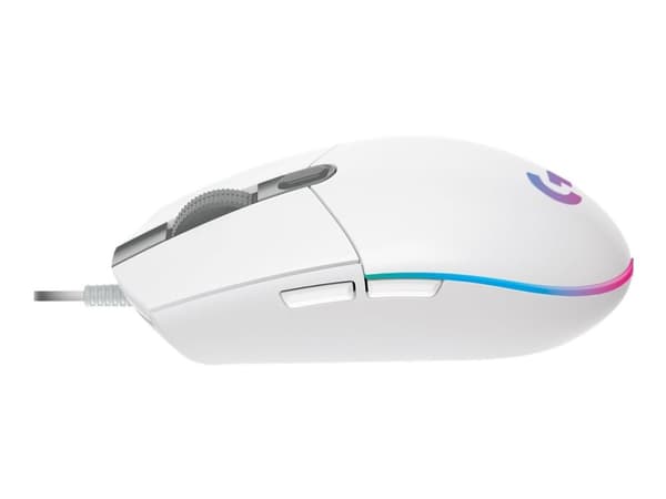 Logitech Gaming Mouse G102 LIGHTSYNC - Mus - høyrehendt - optisk - 6 knapper - kablet - USB - hvit