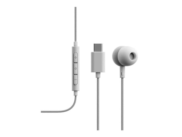 Sudio V3 - Ørepropper med mikrofon - i øret - kablet - USB-C - hvit