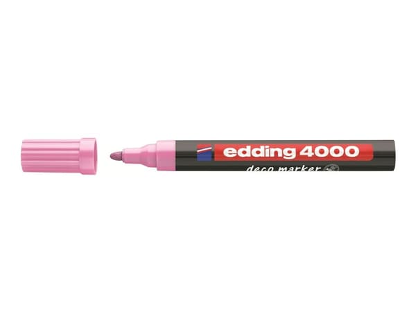 edding 400 - Markør - permanent - rosa - 1 mm