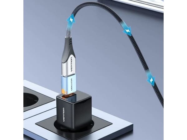 Adapter Vention CUBH0 USB 3.1 C M do USB (szary)
