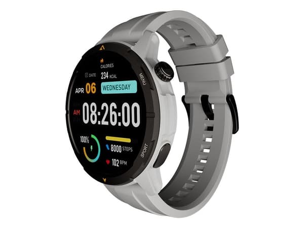 AGM Legion - Ja smartklokke med stropp - display 1.43" - Bluetooth - grå
