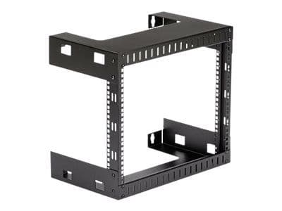 Startech 8U 19" Wall Mount Network Rack - 12" Deep 2 Post Open Frame Server Room Rack for Data/AV/IT/Computer Equipment/Patch Panel with Cage Nuts ...