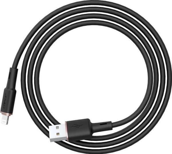 USB-kaapeli Acefast C2-02 MFi USB-A - Lightning 1,2 m musta (C2-02-A-L musta)