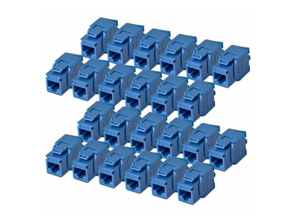 Cat6 Keystone Jack 24-Pack 180-Deg