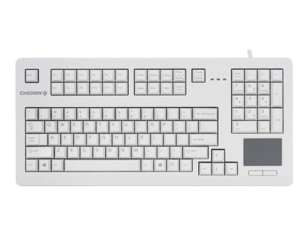 CHERRY TouchBoard G80-11900 - Tastatur - USB - Spansk - lysegrå
