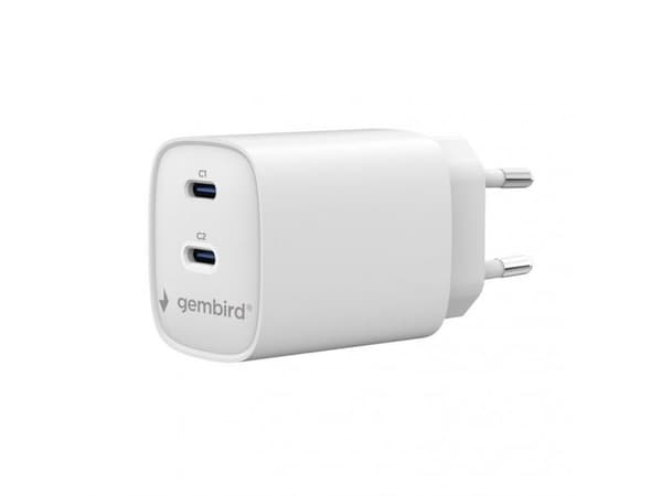 Gembird 2-port 45 W USB-hurtiglader
