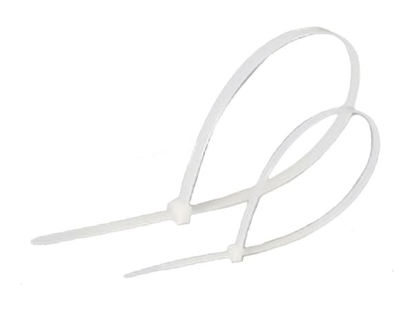 Plastkabelband vit 2,5 x 200 mm