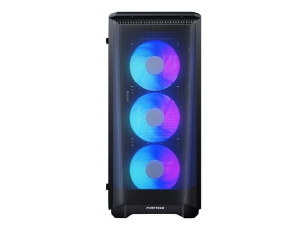 Phanteks Eclipse P400A - Tower - ATX - sidepanel med vindu (herdet glass) - ingen strømforsyning - svart - USB/lyd