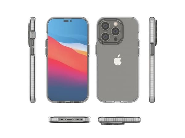 Spring Case-deksel til iPhone 14 Pro silikondeksel med ramme lys rosa