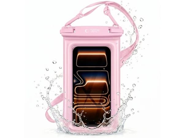 Tech-Protect UWC7 6,9" vanntett etui - rosa