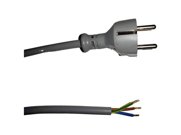 HELU 84472-1 nät-/strömkabel grå 5 m