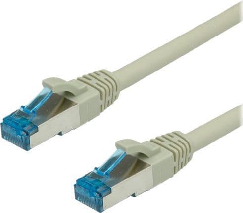 VALUE S/FTP Patch Cord Cat.6a, grey 10 m, Harmaa