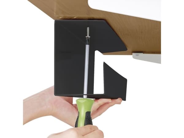 LogiLink KAB0070, Kabelskilleskuff, Bord, Stål, Sort