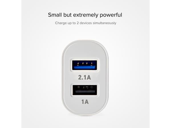 SBS TETR2USB21AWFAST, inomhus, AC, 5 V, Vit