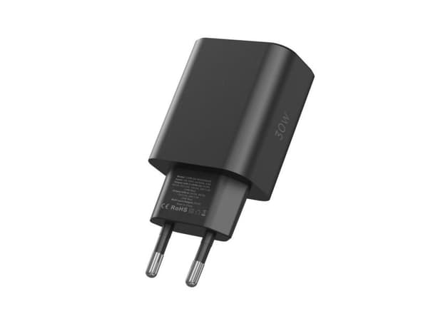 Tech-Protect NC30W-laddare 2x USB-C PD 30W / USB-A QC 3.0 - vit