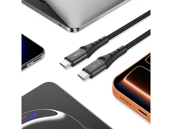 Adaptec TECH-PROTECT UB11T USB-C-kabel PD 240W / QC3.0 200 cm sort