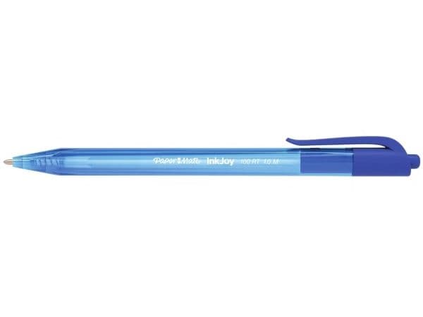 Papermate Inkjoy 100, Klips, Tynn spiss, Blå, 100 stykker, Medium