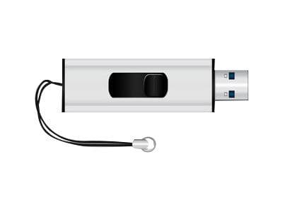 MediaRange SuperSpeed - USB-flashstasjon - 32 GB - USB 3.0 - svart/sølv