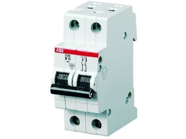Automatsäkring S202 B 10A 2P 6kA