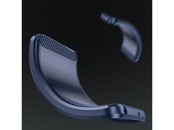 Carbon Case til iPhone 14 Pro - fleksibelt gel-bakdeksel blå