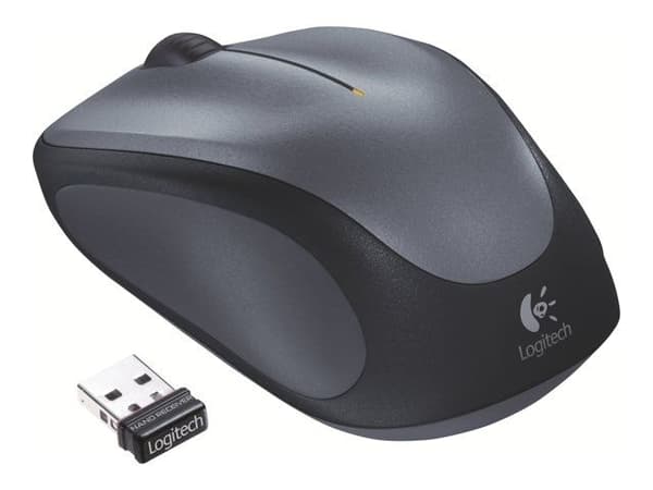 Logitech Wireless Mouse M235, Molempikätinen, Optinen, Langaton RF, 1000 DPI, Harmaa