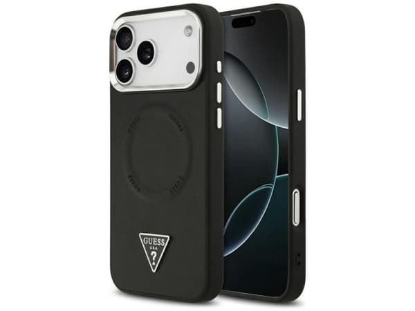 Etui Guess Triangle Logo MagSafe do      iPhone 17 Pro Max czarny