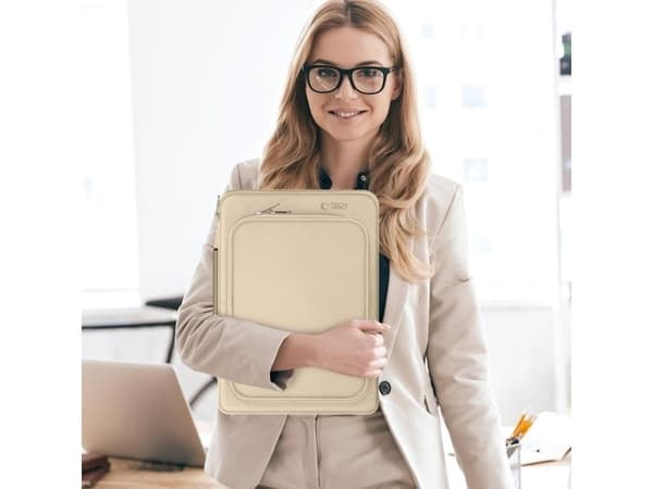 Tech-Protect Basic Bag for 15-16" laptop - beige