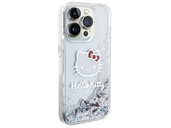 Hello Kitty berlocker hårdskal glitter för iPhone 13 Pro / 13 6.1\" silver/silver (HKHCP13LLIKHET)