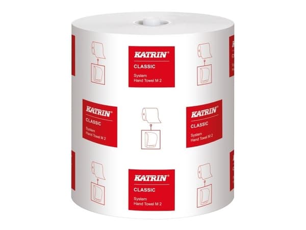 Handduksrulle Katrin Classic System M2 2-lagig 170 m,6 rl/krt