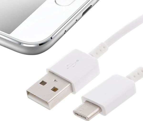 Samsung EP-DN930CWE - USB-kaapeli - USB (han) til USB-C (han) - USB 2.0 - 2 A - 1 m - omvendelig C-stikforbindelse - Galaxy Note7:lle