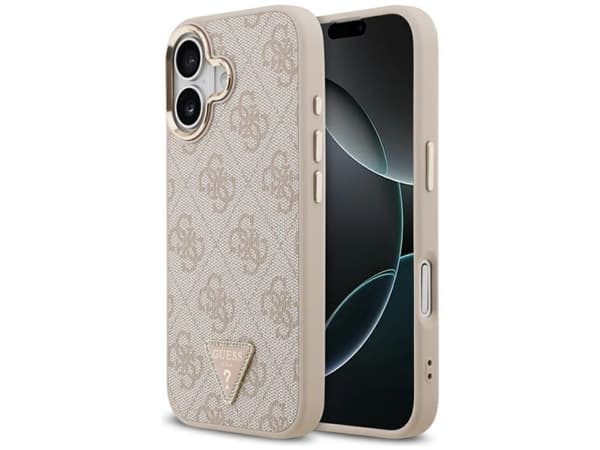 Guess 4G Triangle Logo MagSafe Case for iPhone 17 - Rose Gold