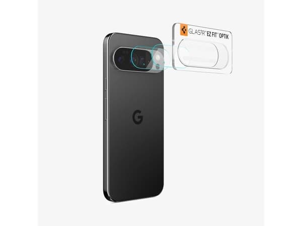 Spigen Optik EZ Fit, Google, Pixel 10 Pro, Dammresistent, Reptålig, Transparent, 2 styck