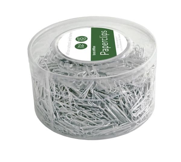 Pappersklipp, 26 mm, silver, 500 g