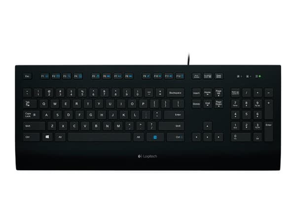 Logitech Corded K280e - Tangentbord - USB - fransk