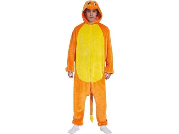 Orange drage kostume