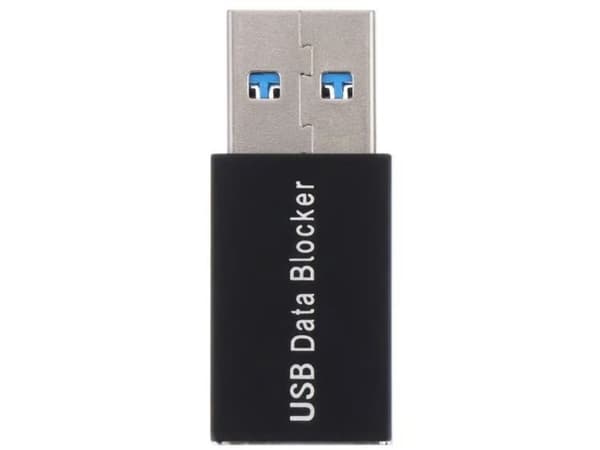 USB-A 3.0 Data Blocker - Sort