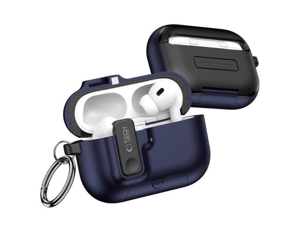 Tech-Protect Slim Hook-deksel til AirPods Pro 3 - Navy Blue